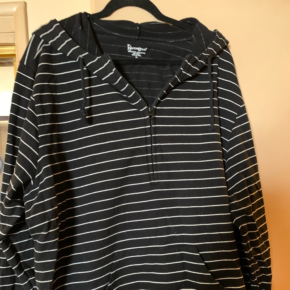 Pajamagram xxl hooded half zip sweatshirt